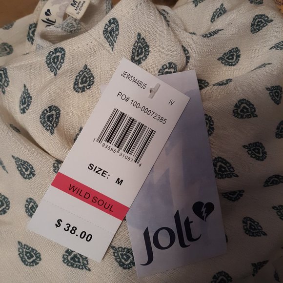 New Jolt Babydoll Top Juniors Medium - Picture 4 of 4